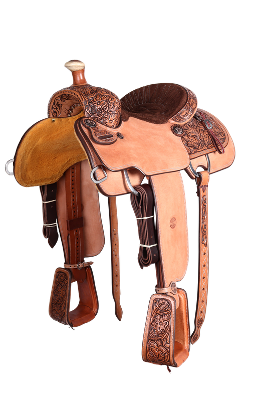 Saddle 13.5 OLIN YOUNG 1/2 Tooled