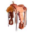 Load image into Gallery viewer, Saddle 15,5 COWBOY 3/4 TOOLED