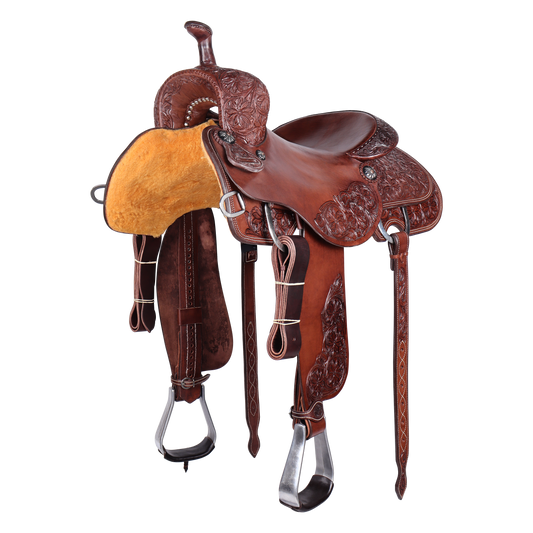 Saddle 15 COW HORSE 3/4 Tooled