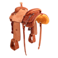 Load image into Gallery viewer, Saddle 15 MTM 3/4 Tooled