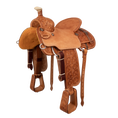 Load image into Gallery viewer, Saddle 15.5 CACTUS 7/8 Tooled