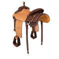 Load image into Gallery viewer, Saddle 15.5 MTM 7/8 tooled
