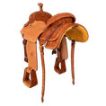 Load image into Gallery viewer, Saddle 13.5 BILLY HOG 3/4 Tooled