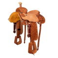 Load image into Gallery viewer, Saddle 14.5 MTM 7/8 Tooled