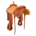 Load image into Gallery viewer, Saddle 15.5 MTM 7/8 Tooled