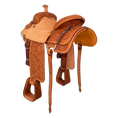 Load image into Gallery viewer, Saddle 14 OLIN YOUNG 7/8 Tooled