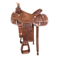 Load image into Gallery viewer, Saddle 15.5 CACTUS 7/8 Tooled