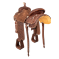Load image into Gallery viewer, Saddle 15.5 CACTUS 7/8 Tooled