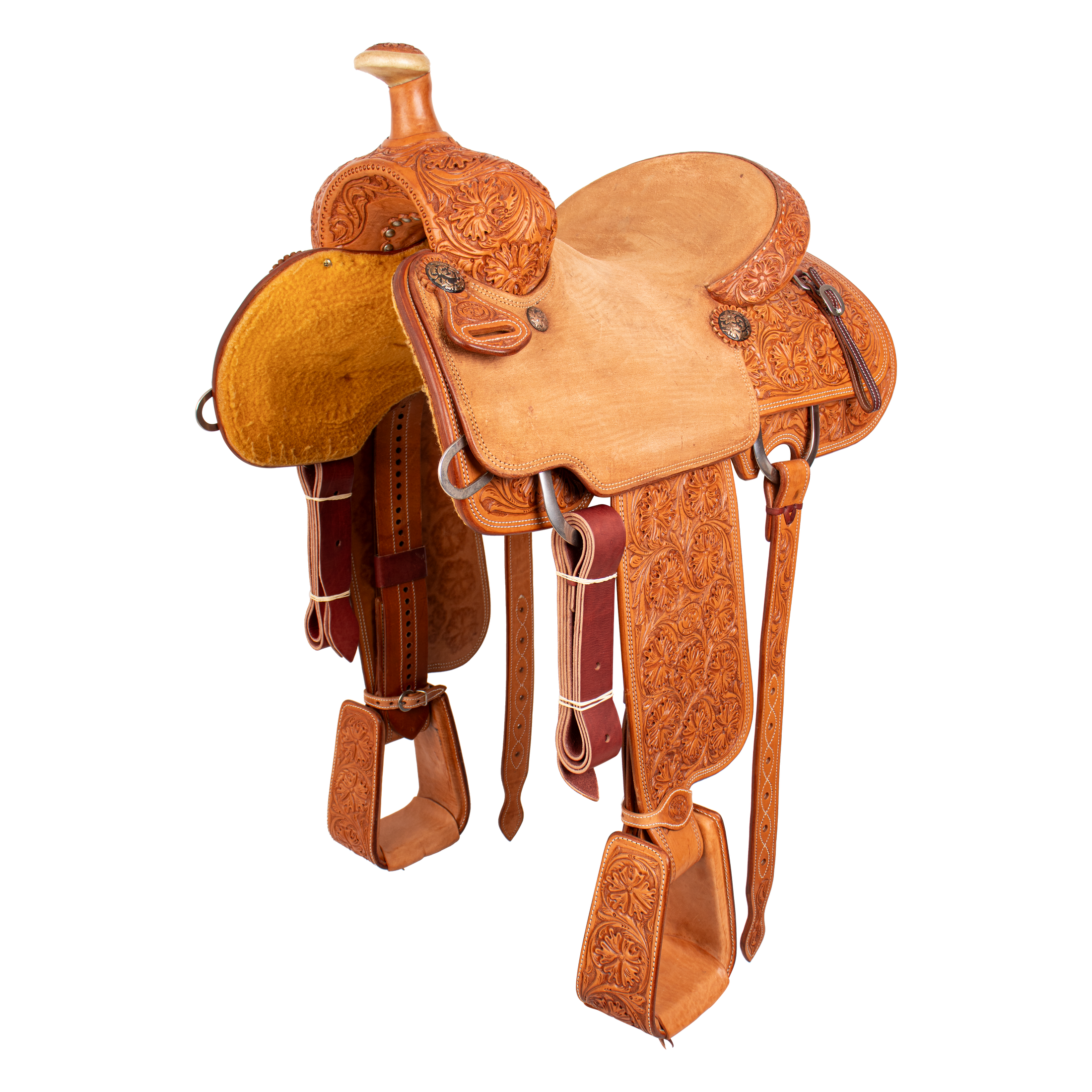 Saddle 15.5 OLIN YOUNG  7/8 Tooled