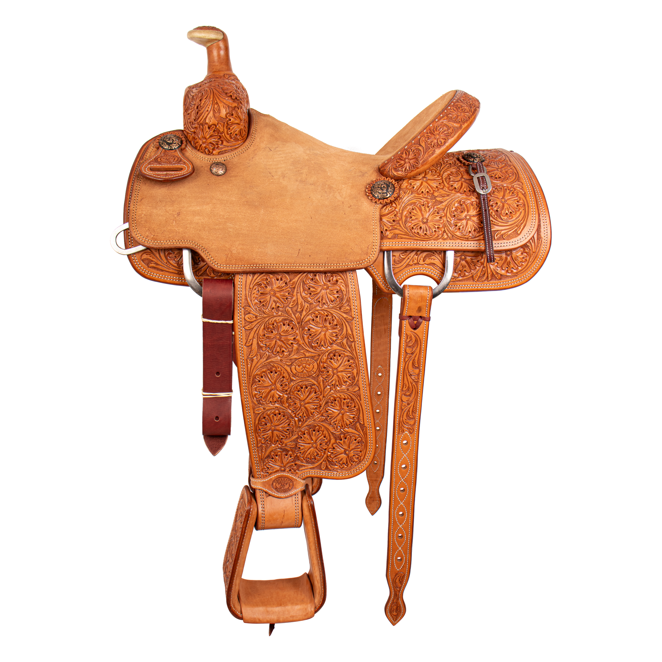 Saddle 15.5 OLIN YOUNG  7/8 Tooled