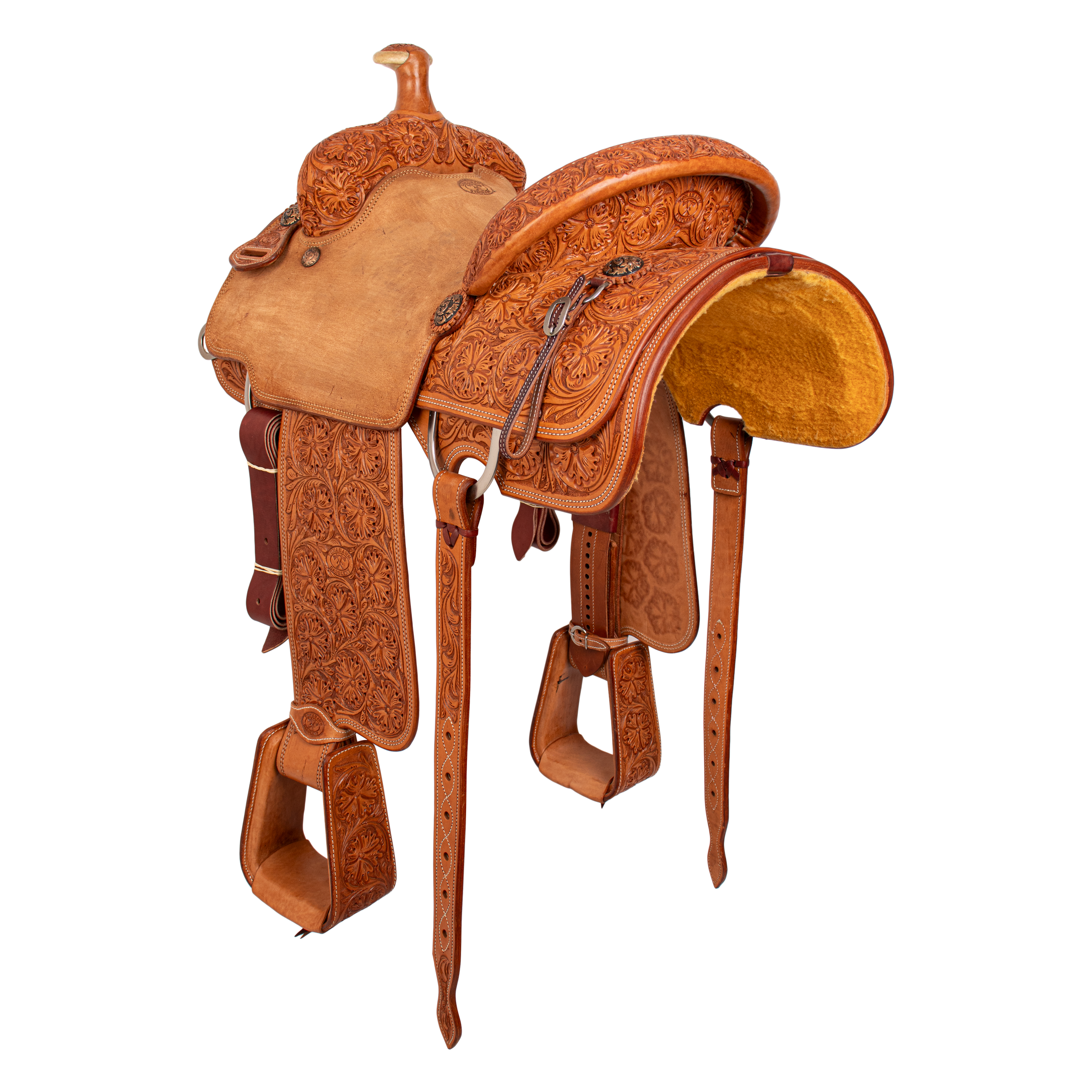 Saddle 15.5 OLIN YOUNG  7/8 Tooled