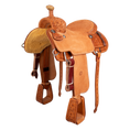 Load image into Gallery viewer, Saddle 14.5 CACTUS 3/4 Tooled