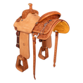 Load image into Gallery viewer, Saddle 15.5 OLIN YOUNG 7/8 Tooled