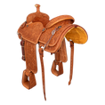 Load image into Gallery viewer, Saddle 15 OLIN YOUNG 7/8 Tooled