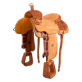 Load image into Gallery viewer, Saddle 15 OLIN YOUNG 1/2 Tooled