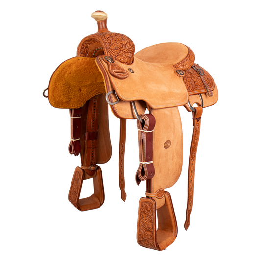 Saddle 15 OLIN YOUNG 1/2 Tooled