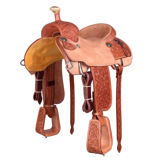Saddle 14.5 OLIN YOUNG 1/2 Tooled