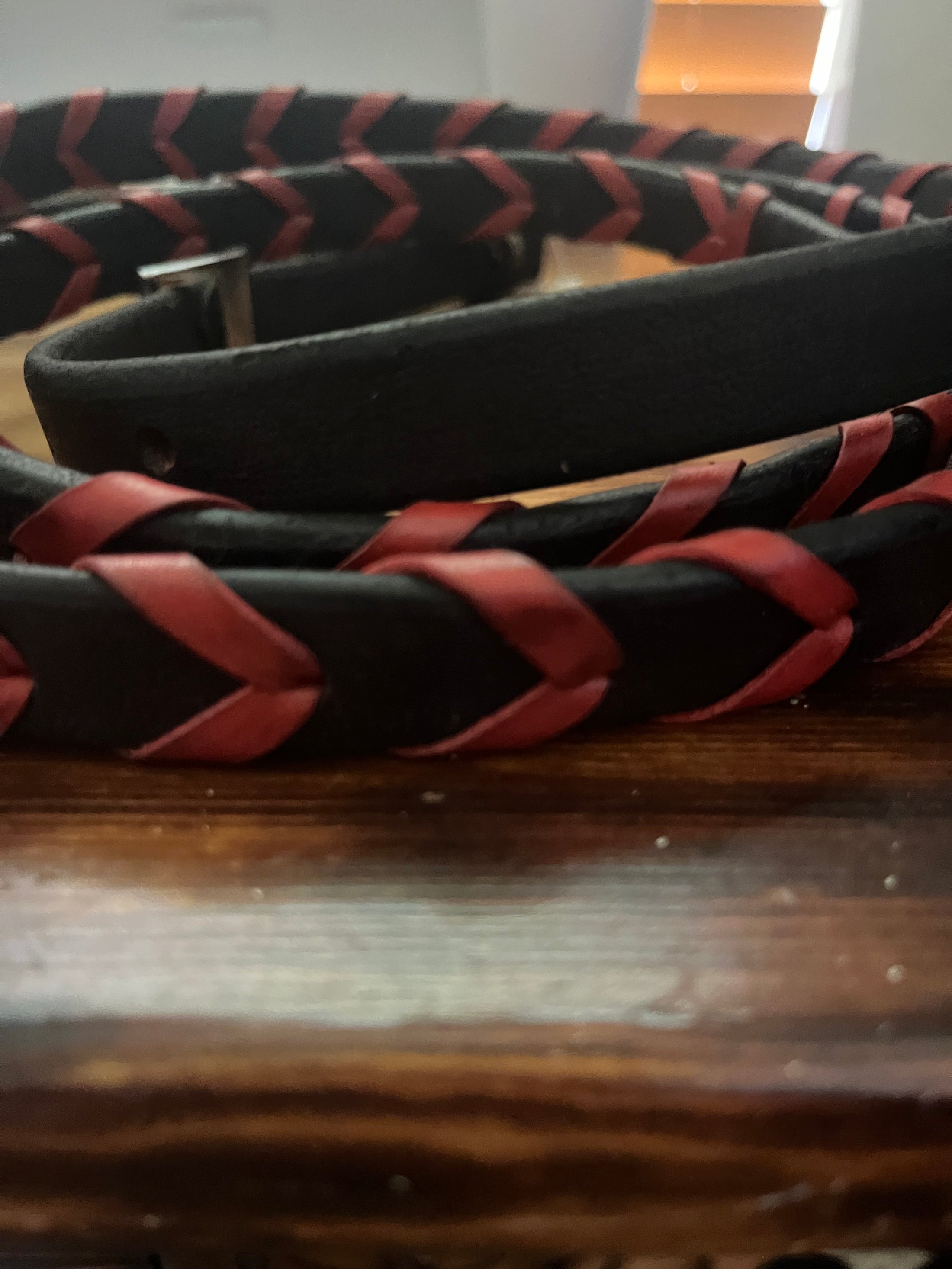 SK Leather Braided Reins