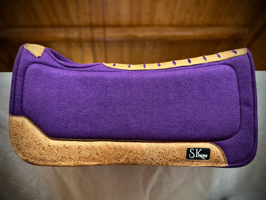 Purple / Tooled Caramelo Leathers ROM Pad - CA