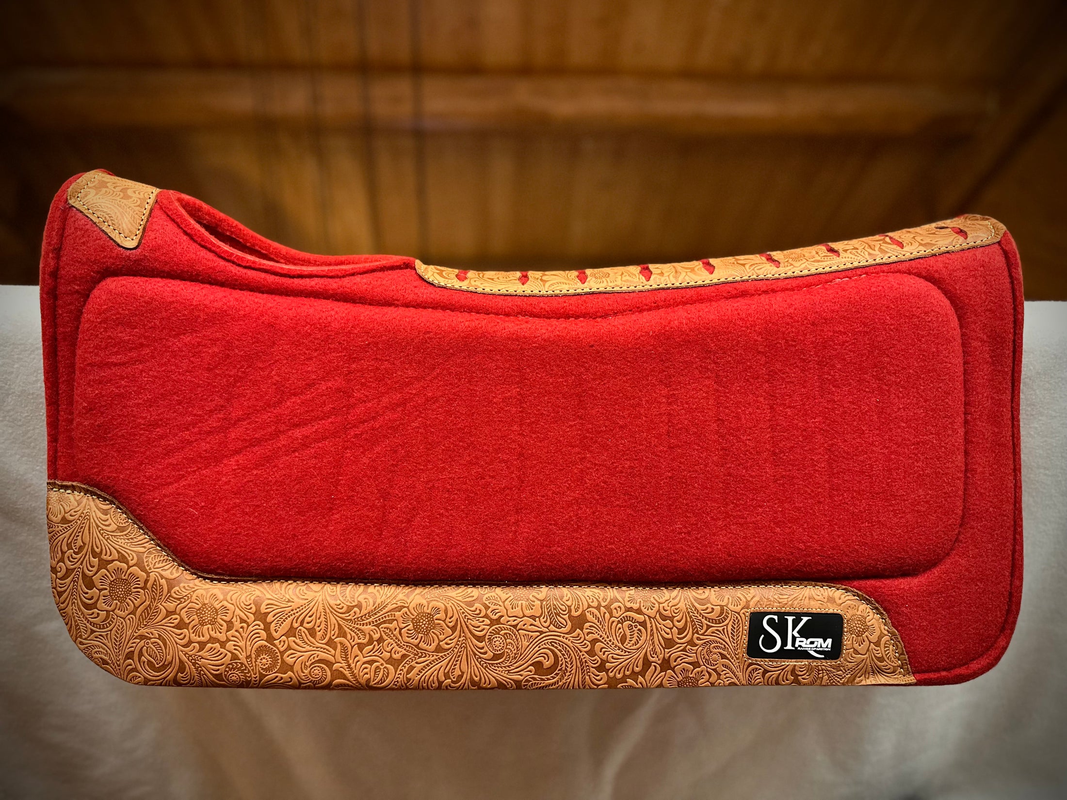 Red / Tooled Havana Leathers ROM Pad - CA