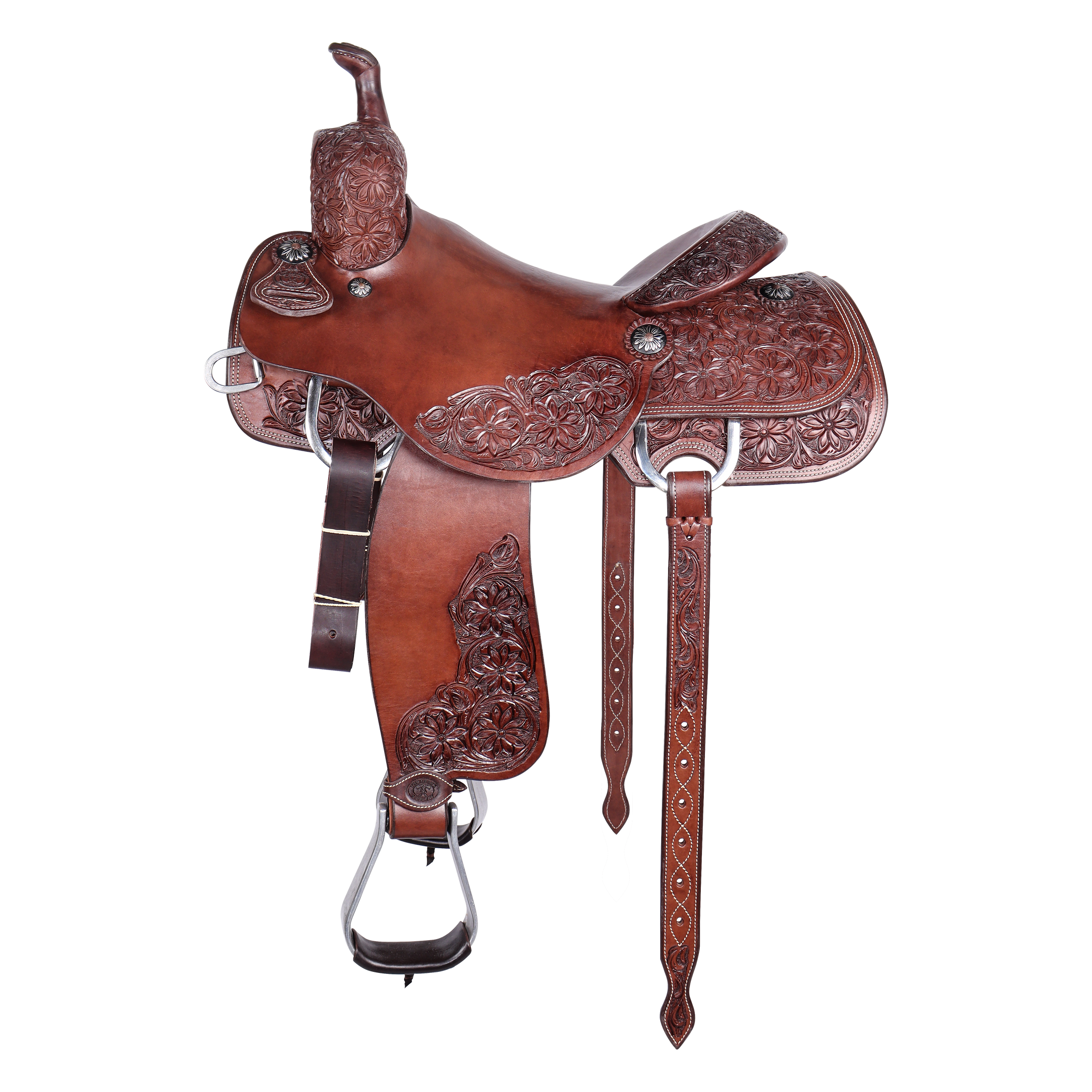Saddle 15 COW HORSE 3/4 Tooled