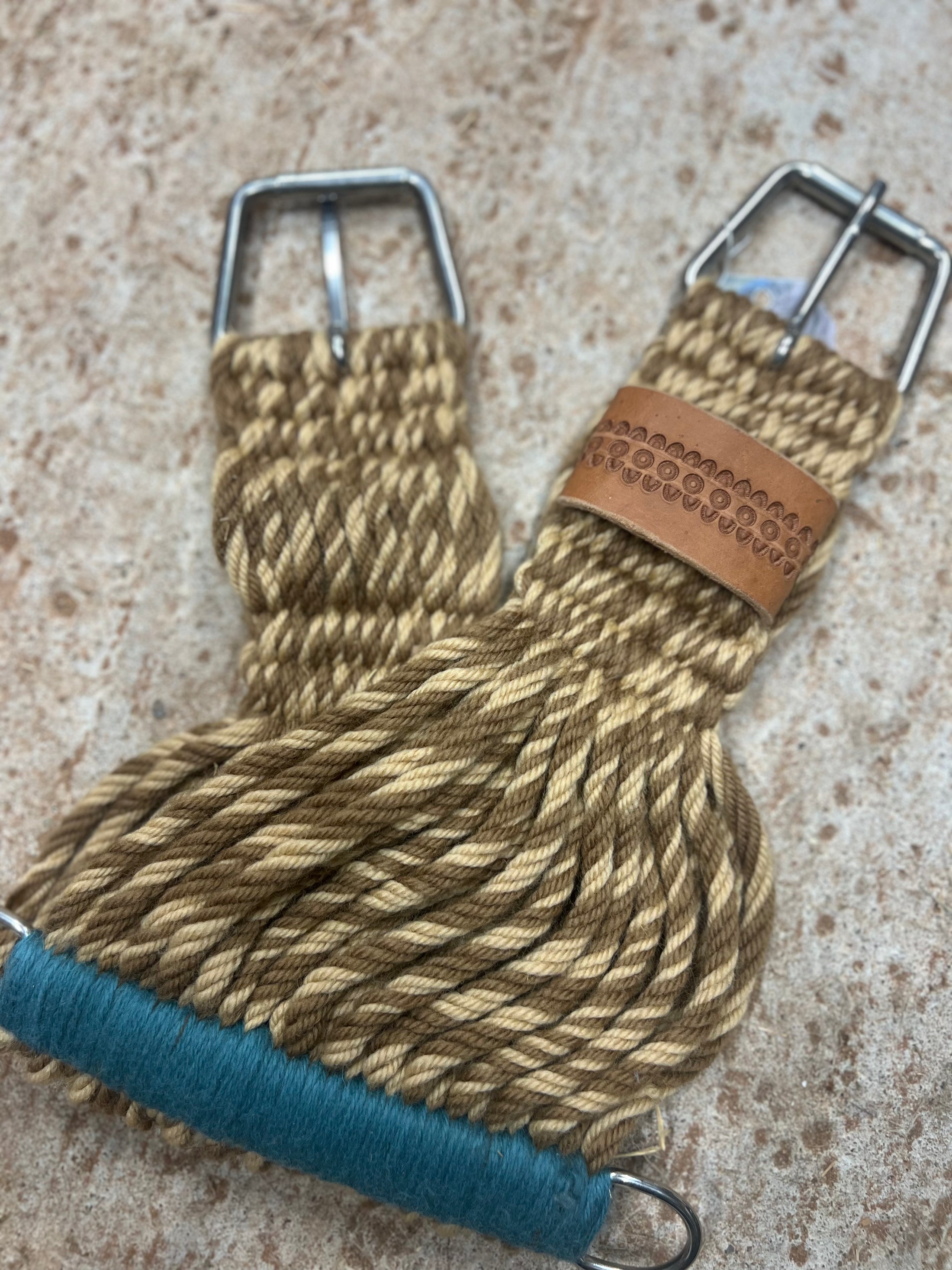 Tan and Cream Merino Cinch