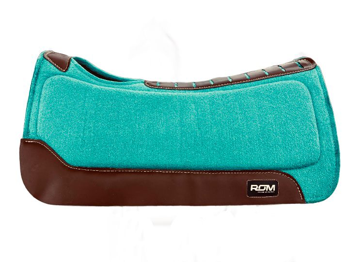 Turquoise / Brown Leather ROM Pad