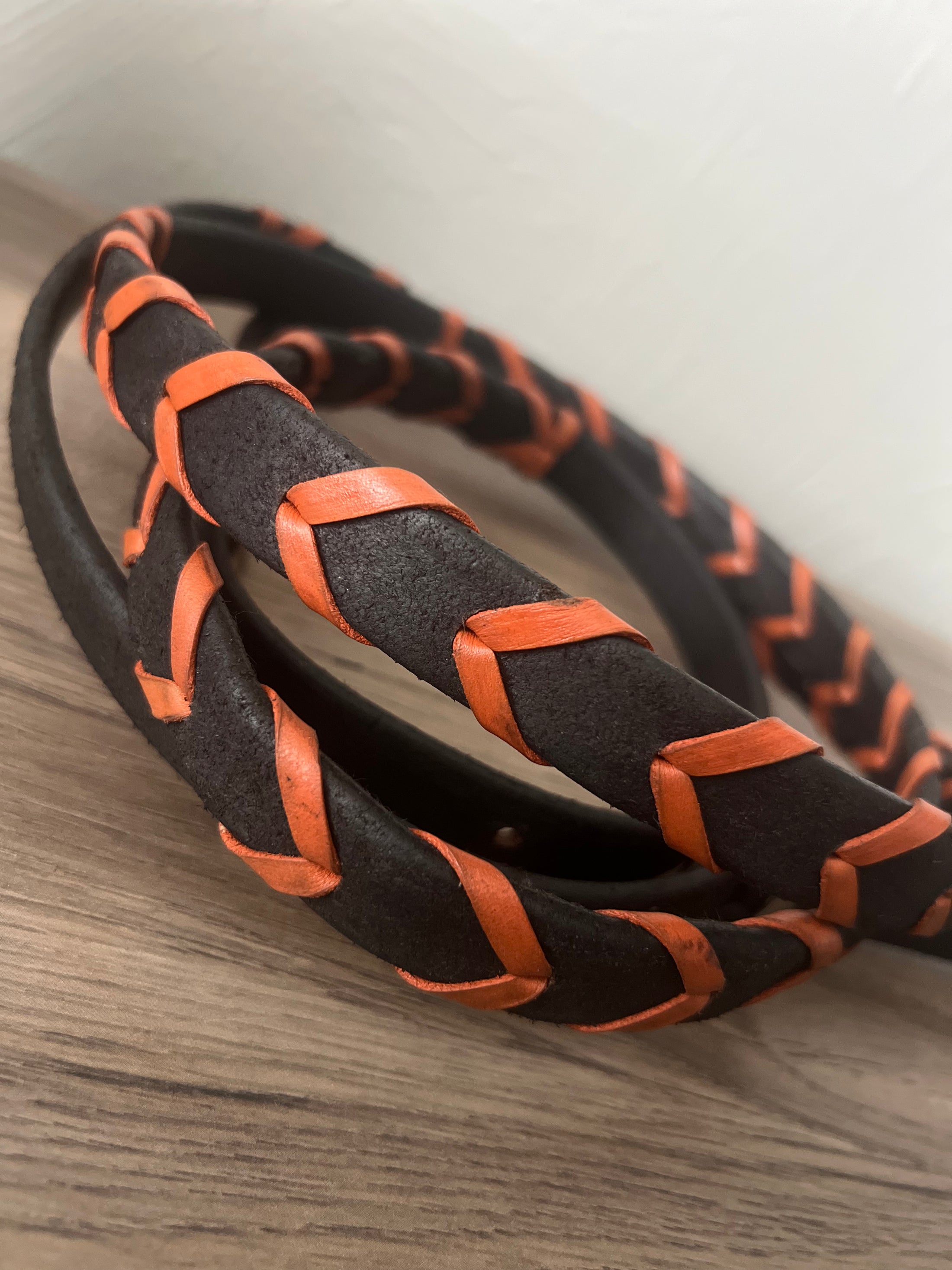 SK Leather Braided Reins