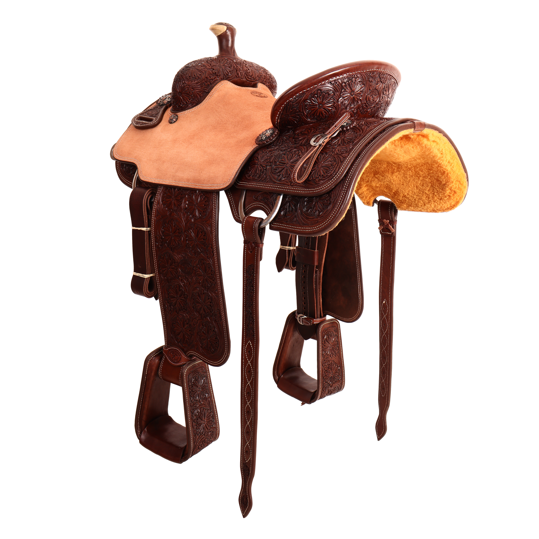 Saddle 14.5 OLIN YOUNG 7/8 Tooled