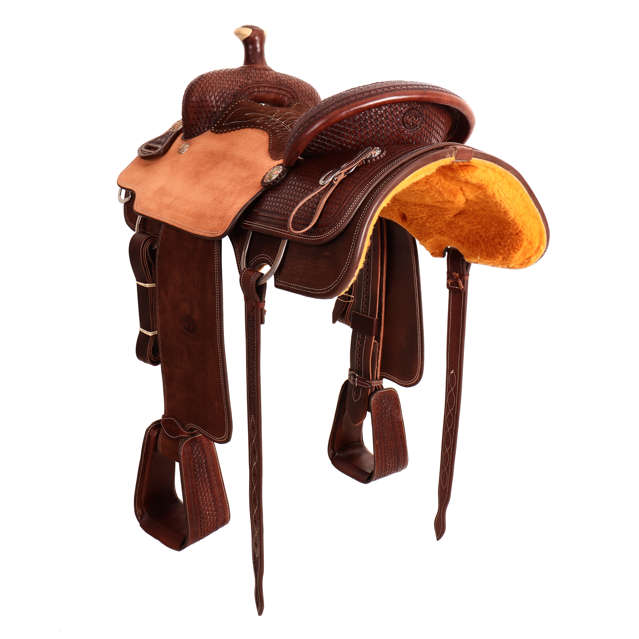 Saddle 15 OLIN YOUNG  7/8 Tooled