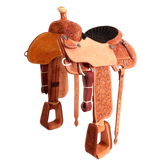 Saddle 15 OLIN YOUNG  7/8 Tooled