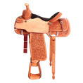 Load image into Gallery viewer, Saddle 15 OLIN YOUNG  7/8 Tooled
