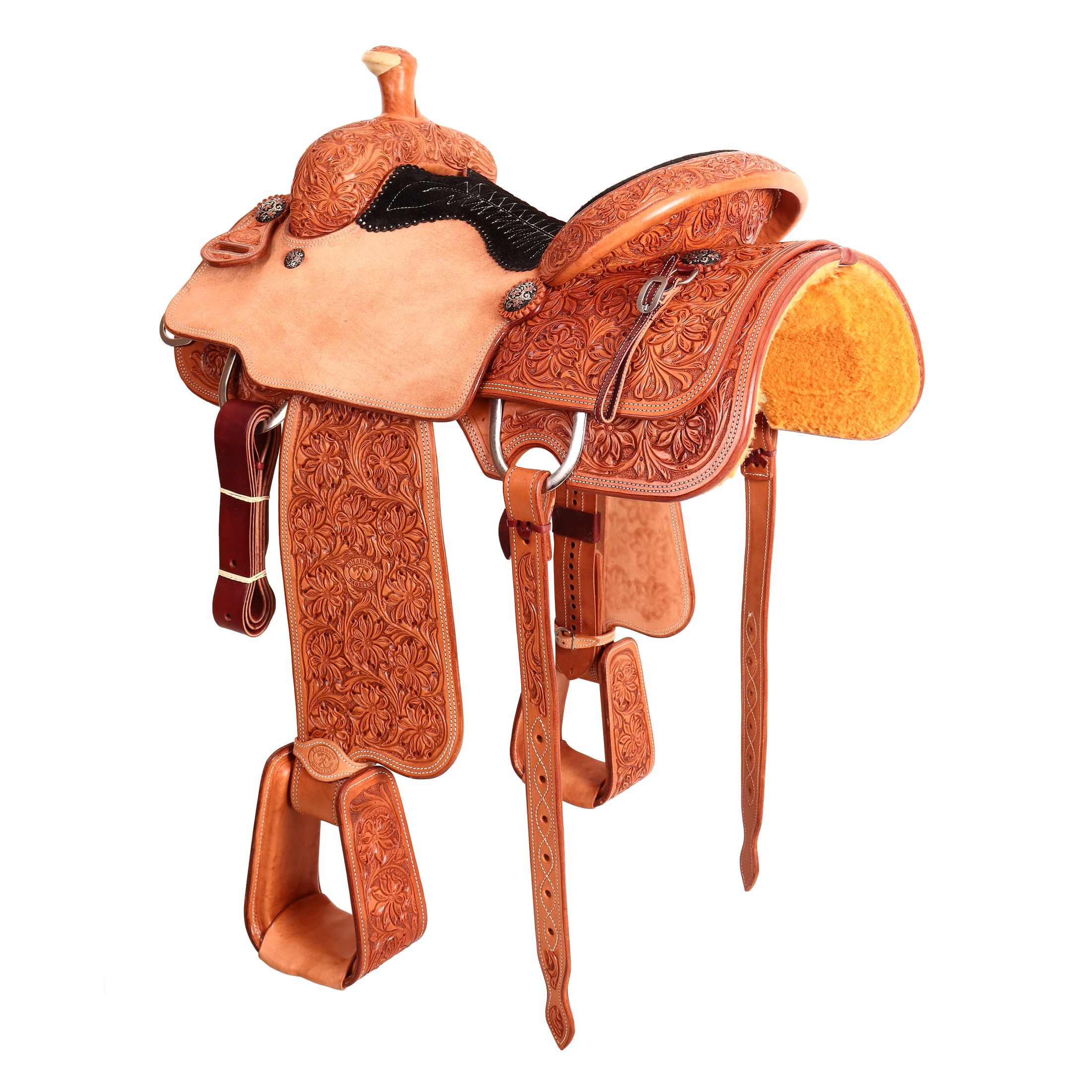 Saddle 15 OLIN YOUNG  7/8 Tooled