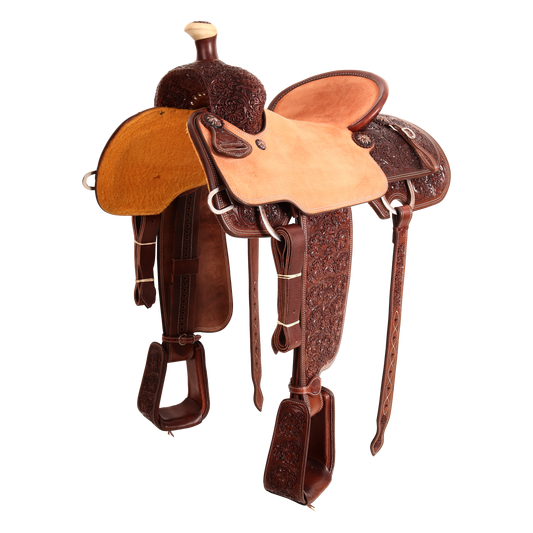 Saddle 15 OLIN YOUNG  7/8 Tooled