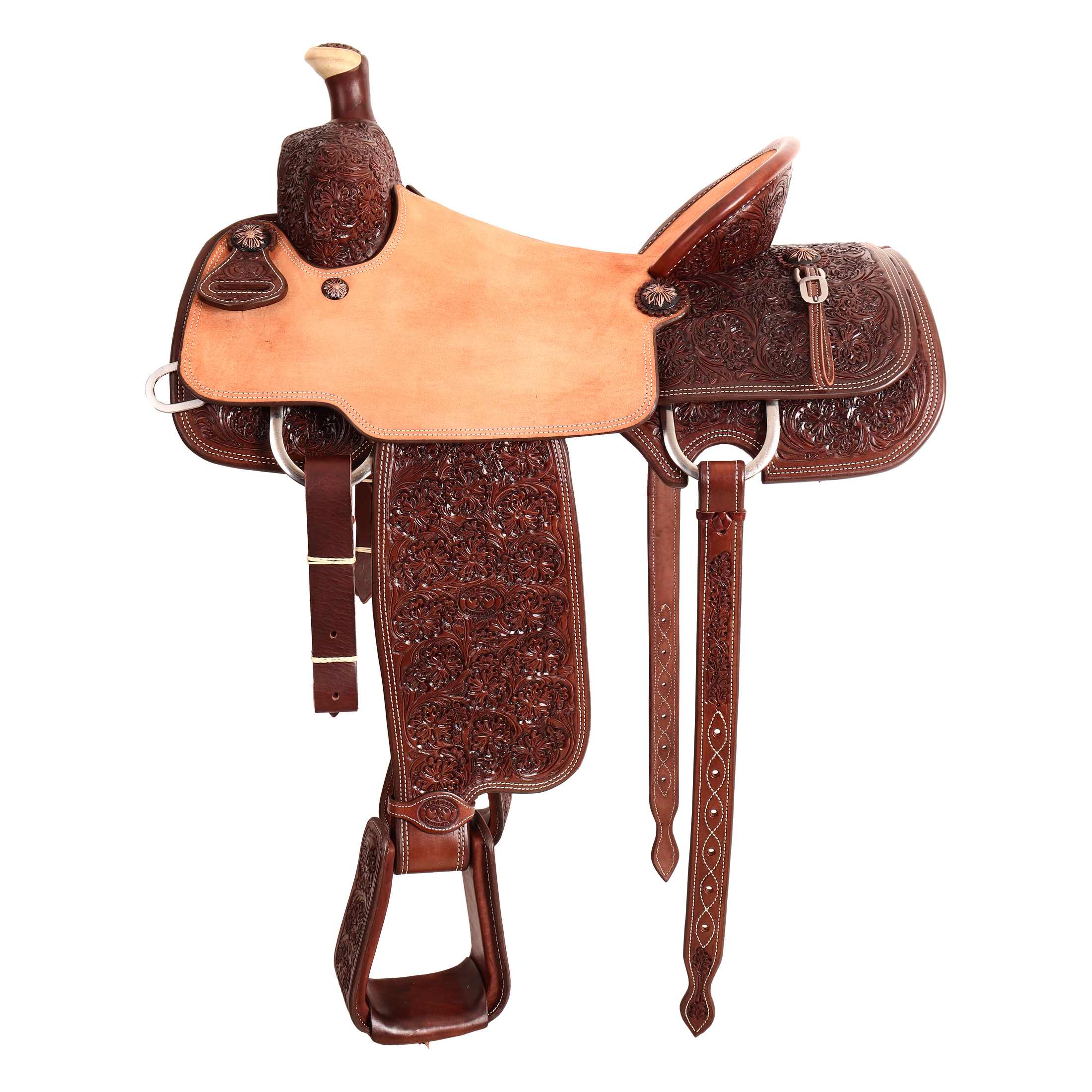 Saddle 15 OLIN YOUNG  7/8 Tooled