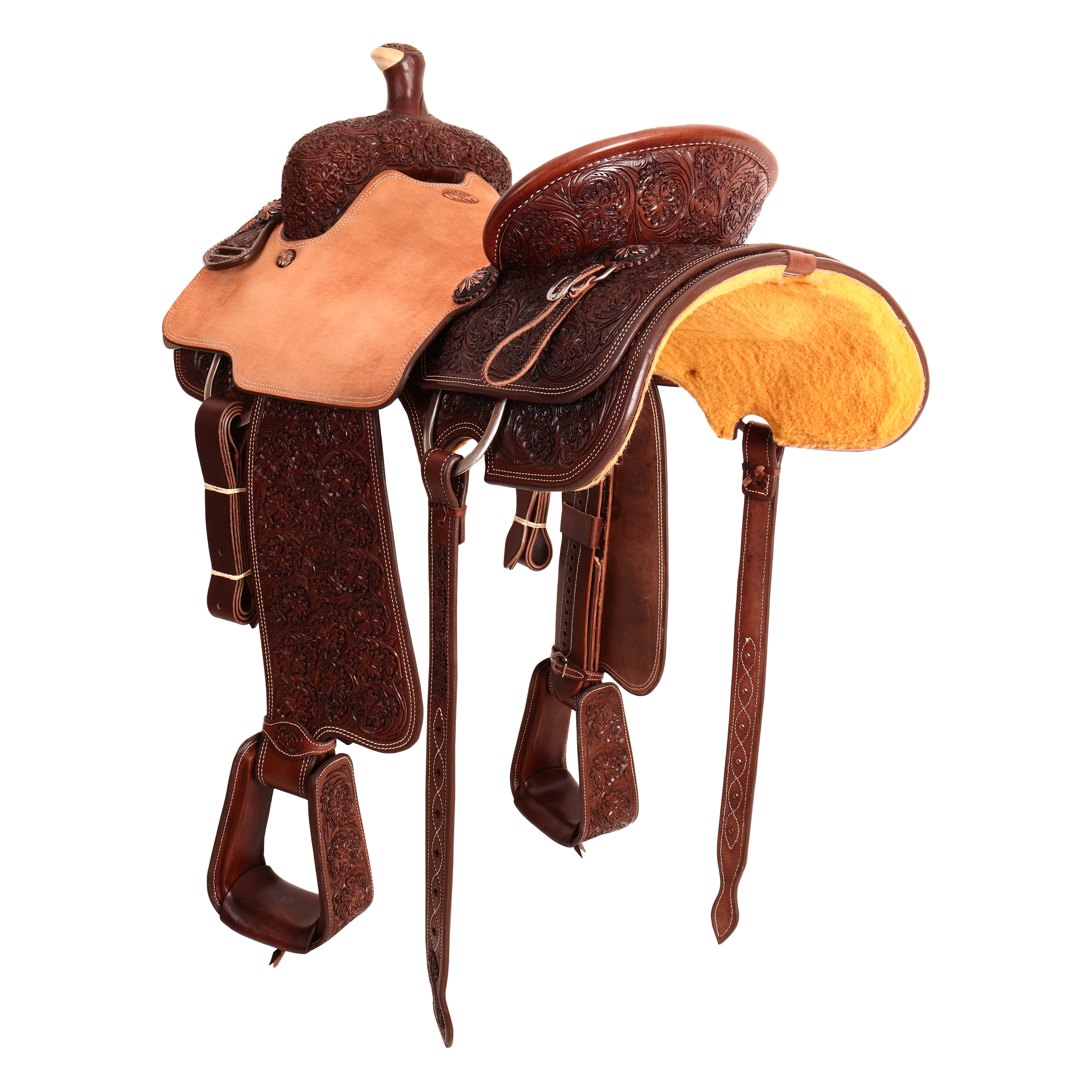 Saddle 15 OLIN YOUNG  7/8 Tooled