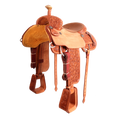 Load image into Gallery viewer, Saddle 15.5 MTM  7/8 Tooled
