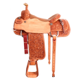 Load image into Gallery viewer, Saddle 15.5 MTM  7/8 Tooled
