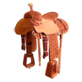 Load image into Gallery viewer, Saddle 14.5 MTM 7/8 Tooled

