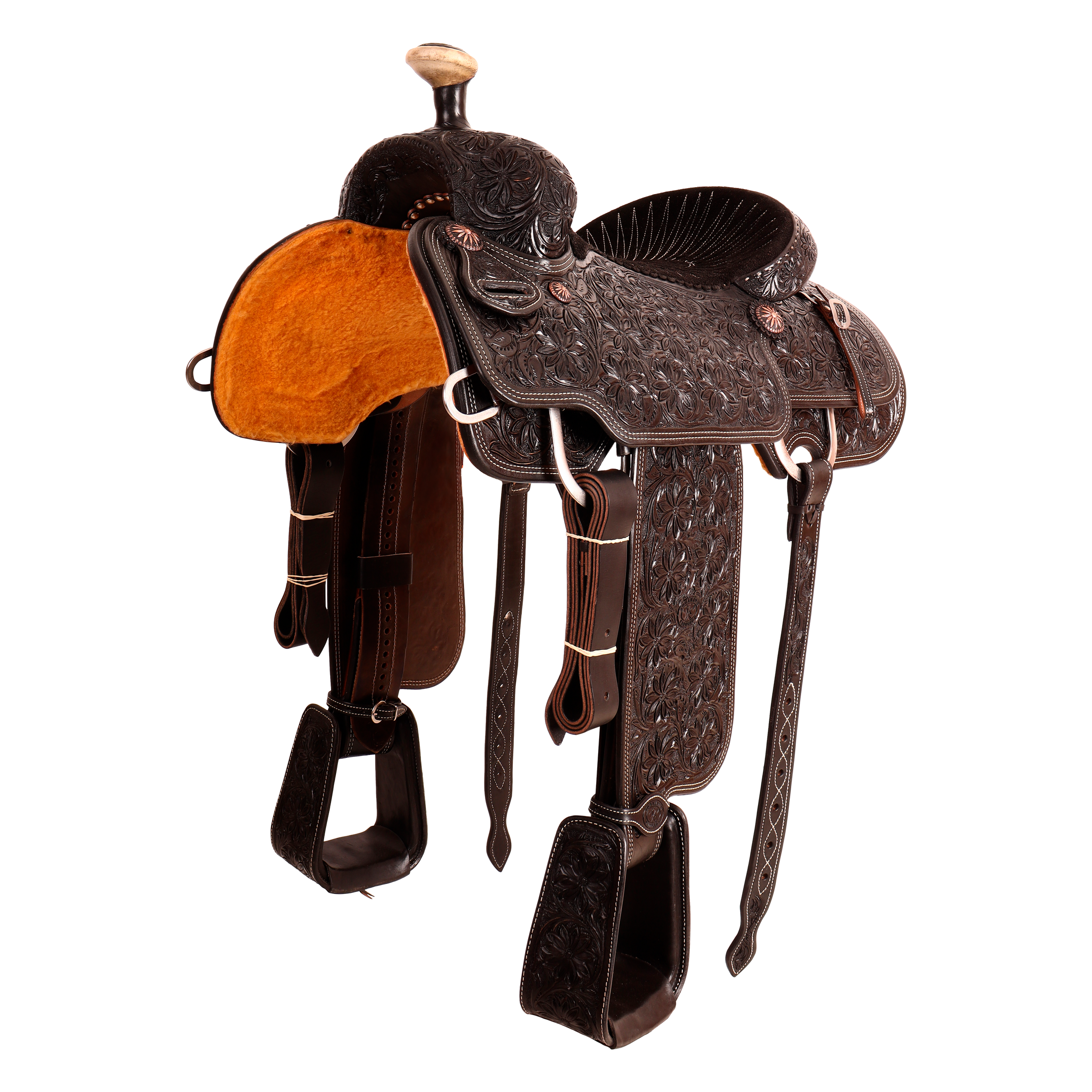 Saddle 14 OLIN YOUNG 7/8 Tooled