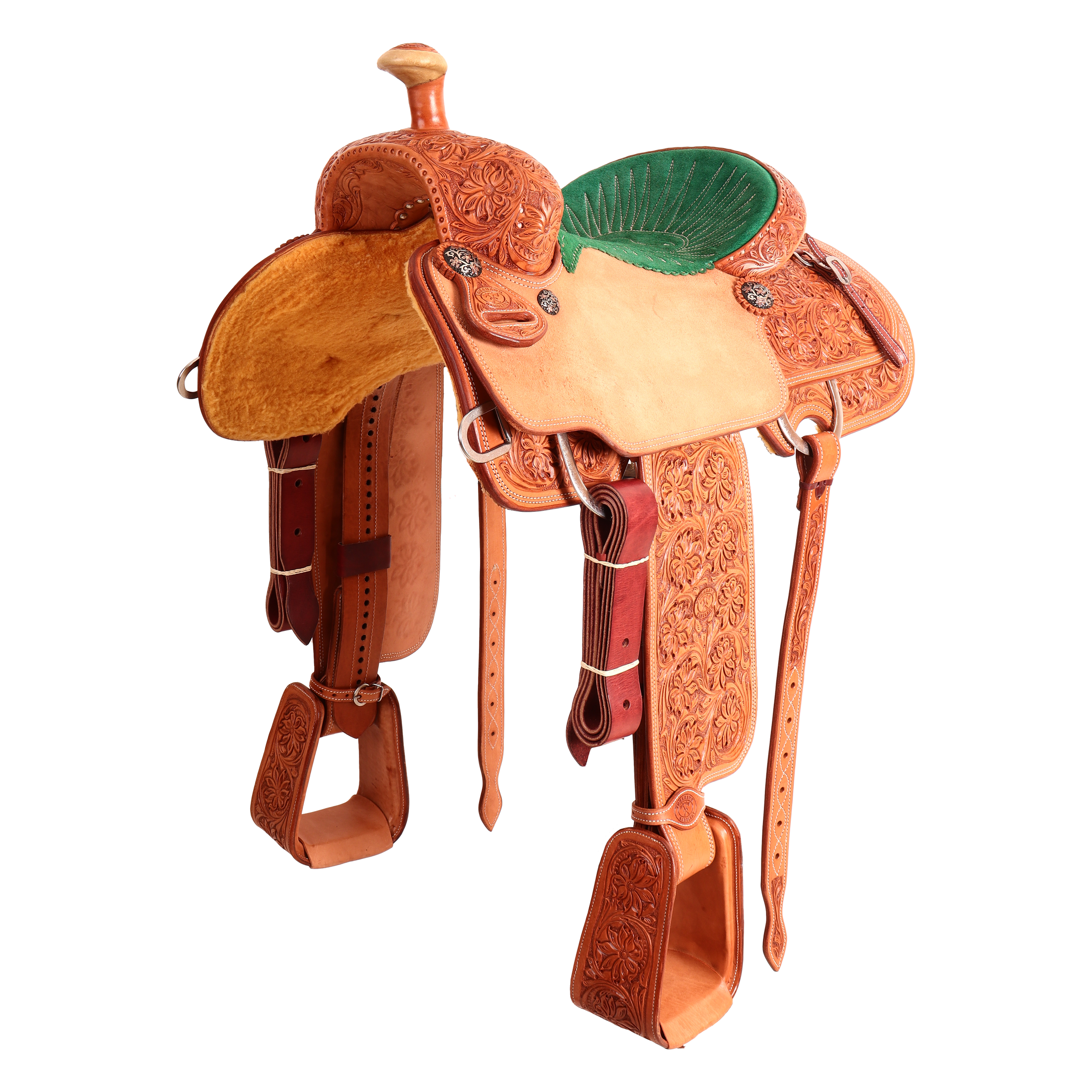 Saddle 15 OLIN YOUNG  7/8 Tooled