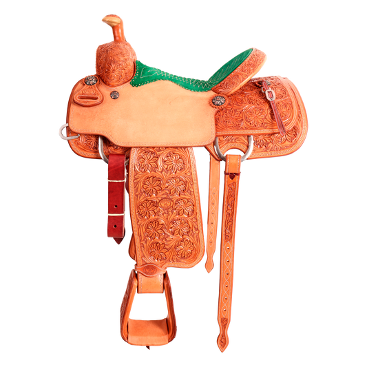 Saddle 15 OLIN YOUNG  7/8 Tooled
