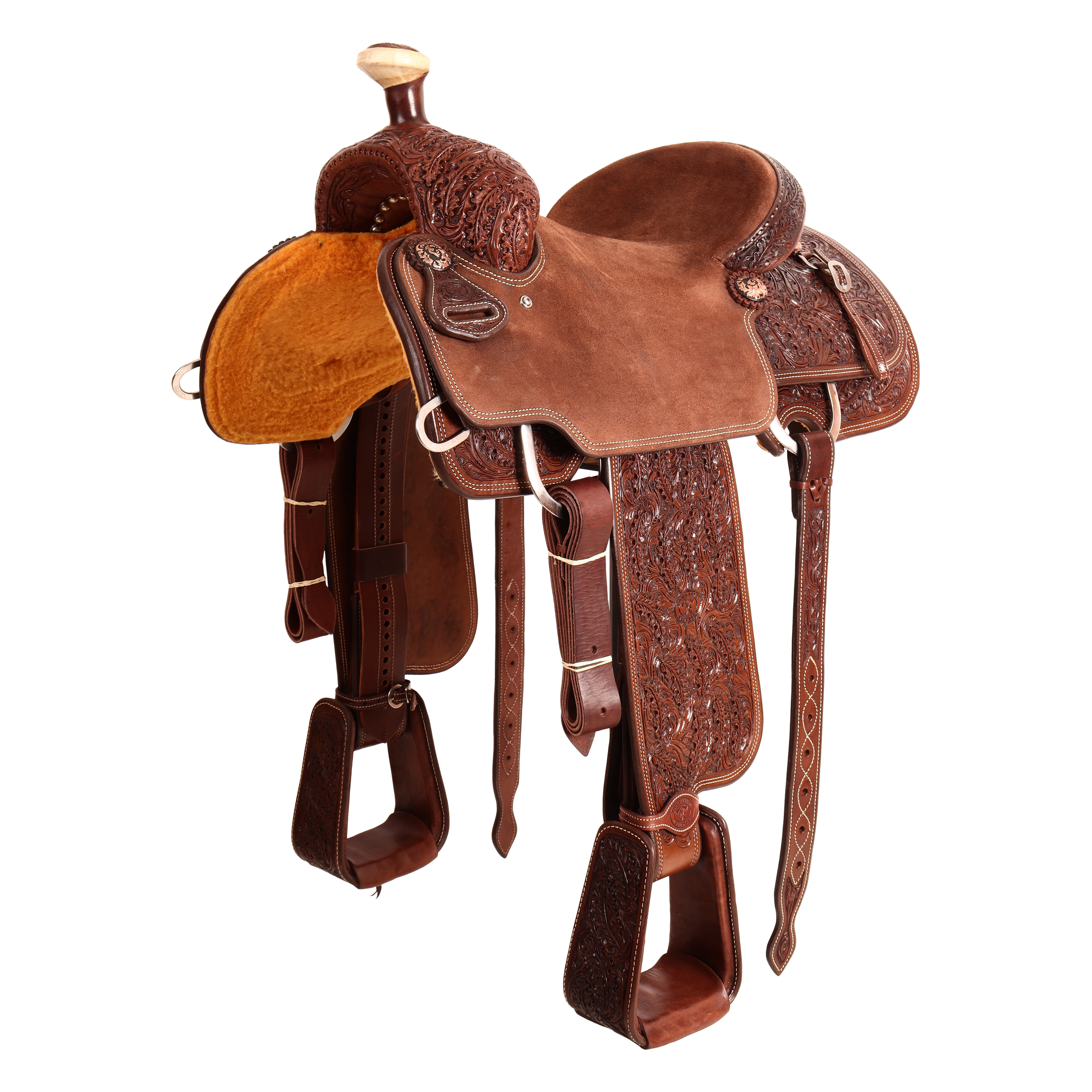 Saddle 14.5 OLIN YOUNG 7/8 Tooled