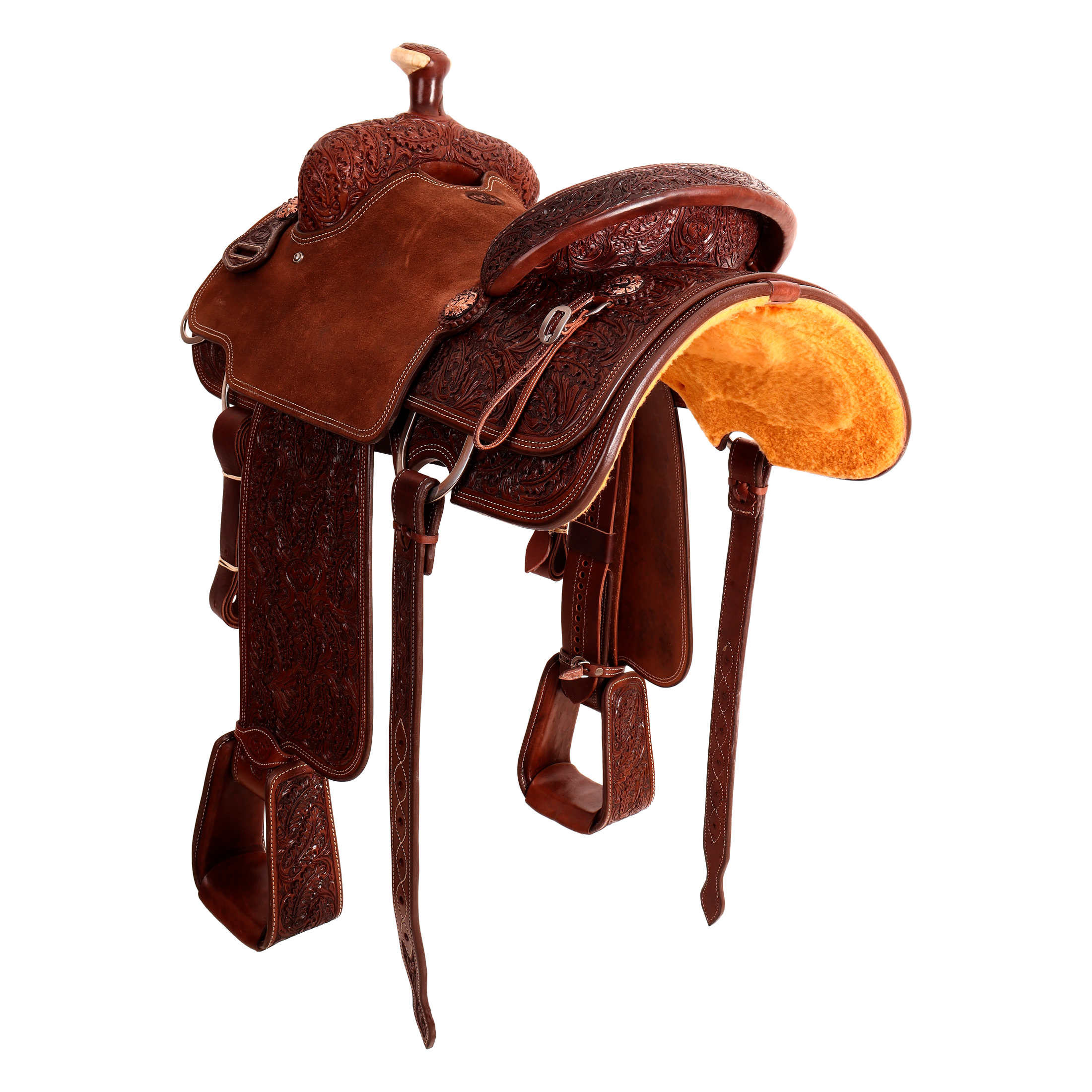 Saddle 14.5 OLIN YOUNG 7/8 Tooled