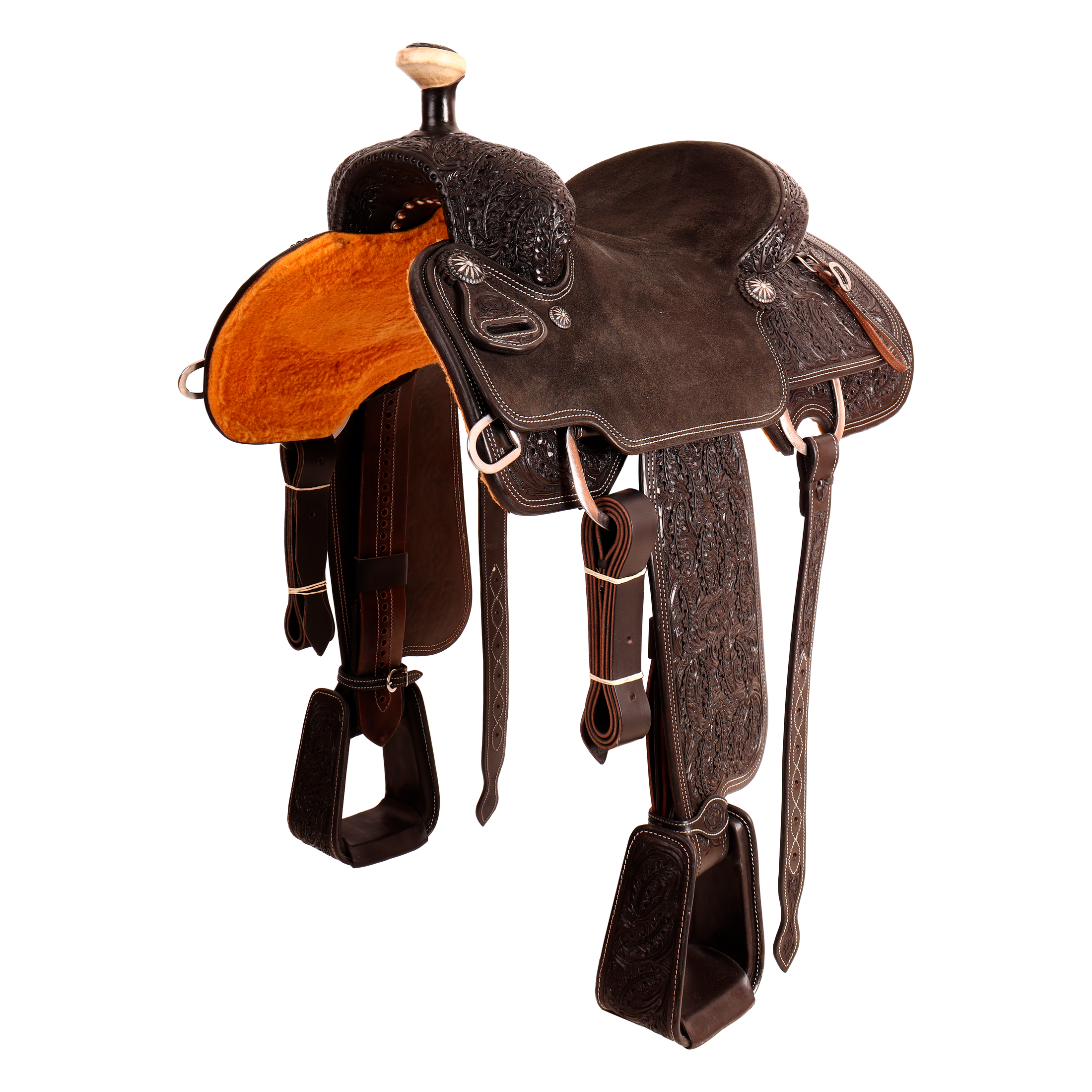 Saddle 14.5 OLIN YOUNG 7/8 Tooled