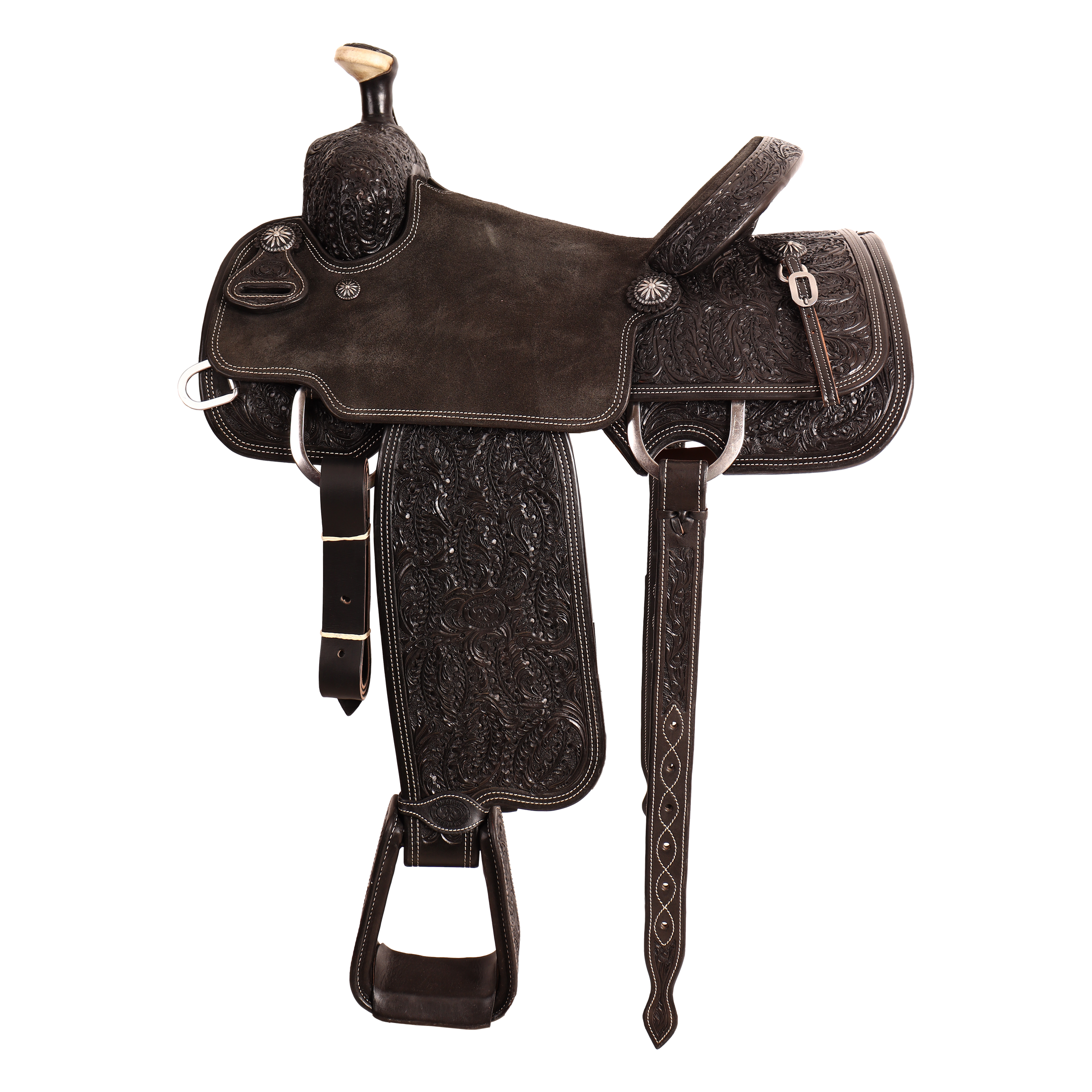 Saddle 14.5 OLIN YOUNG 7/8 Tooled