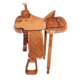 Load image into Gallery viewer, Saddle 14.5 MTM   7/8 Tooled
