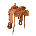 Load image into Gallery viewer, Saddle 13 CACTUS 3/4 Tooled
