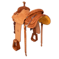 Load image into Gallery viewer, Saddle 14 BILLY HOG 3/4 Tooled

