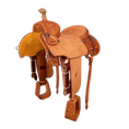 Load image into Gallery viewer, Saddle 15.5 MTM 7/8 Tooled
